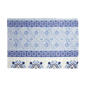 BOHEMIAN LINENS BLUE REVERSIBLE PLACEMATS - SET OF 4 - Eden Lifestyle