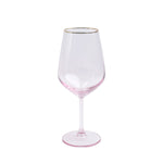 RAINBOW PINK WINE GLASS - Eden Lifestyle