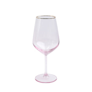 RAINBOW PINK WINE GLASS - Eden Lifestyle