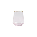 RAINBOW PINK STEMLESS WINE GLASS - Eden Lifestyle