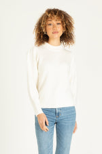 VIOLET Sweater in White - Eden Lifestyle