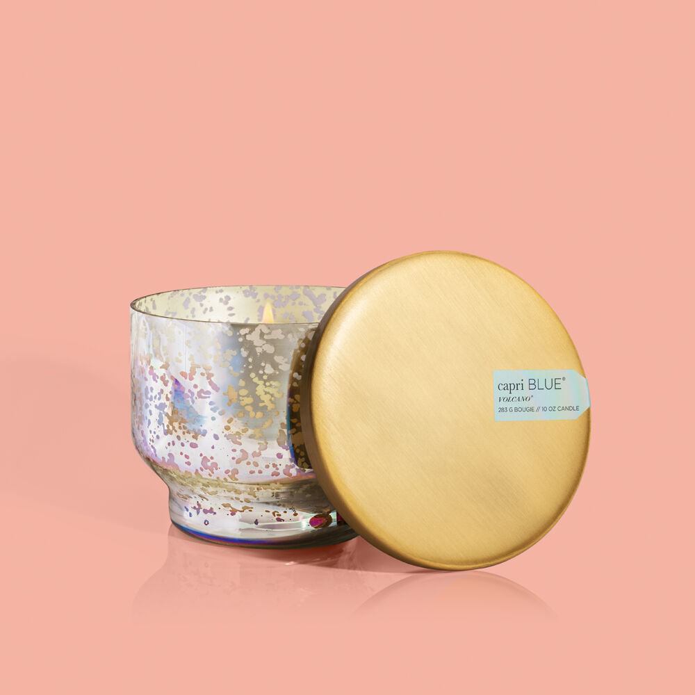 capri BLUE Volcano Mercury Iridescent Inverted Jar, 10 oz - Eden Lifestyle