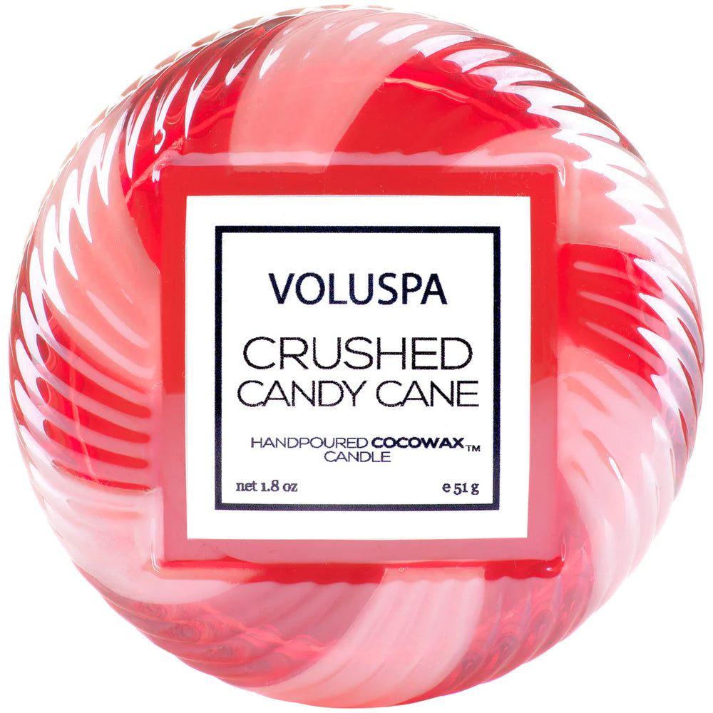 Voluspa - Crushed Candy Cane - Macaron Candle - Eden Lifestyle