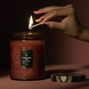 Voluspa - Forbidden Fig - Large Jar Candle - Eden Lifestyle