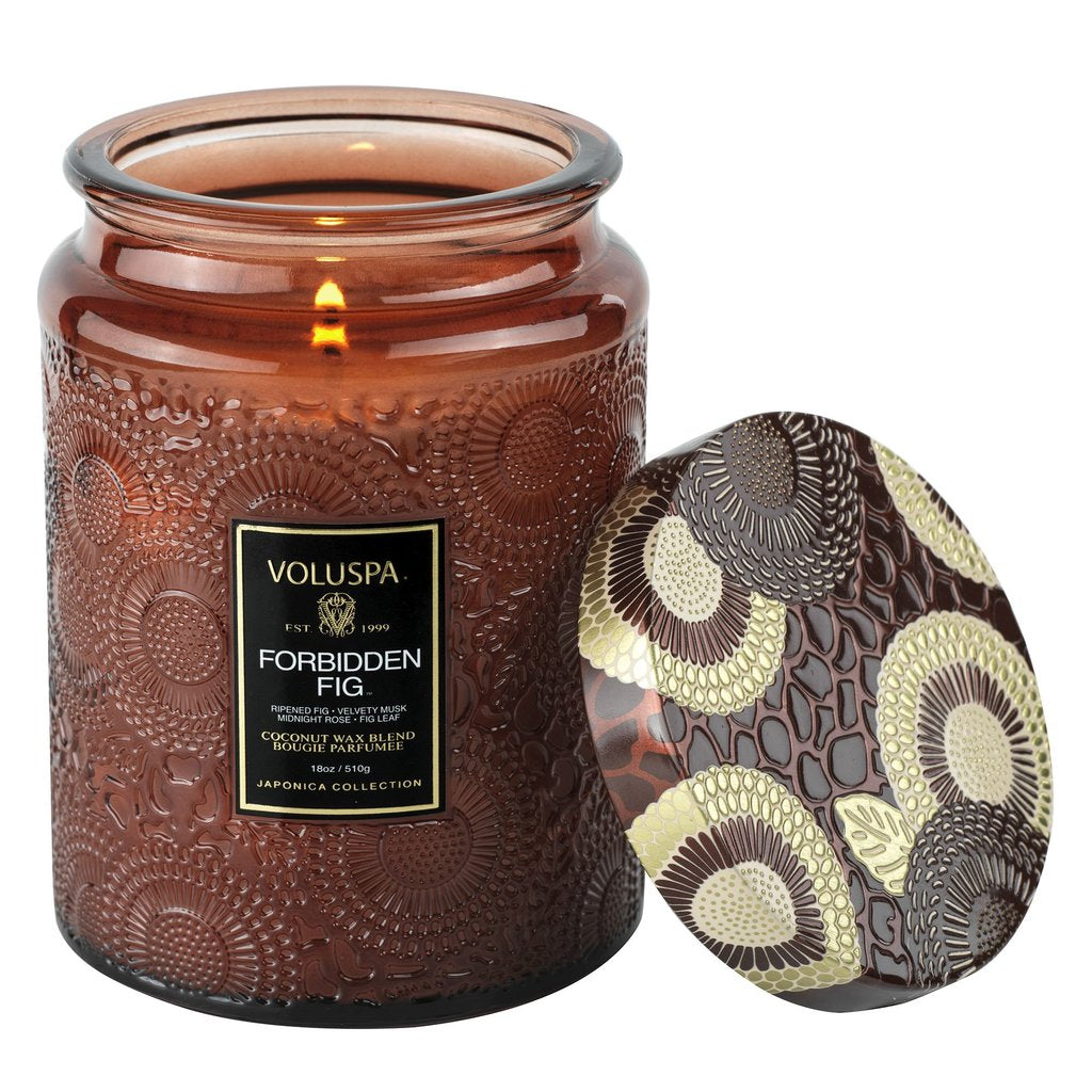 Voluspa - Forbidden Fig - Large Jar Candle - Eden Lifestyle