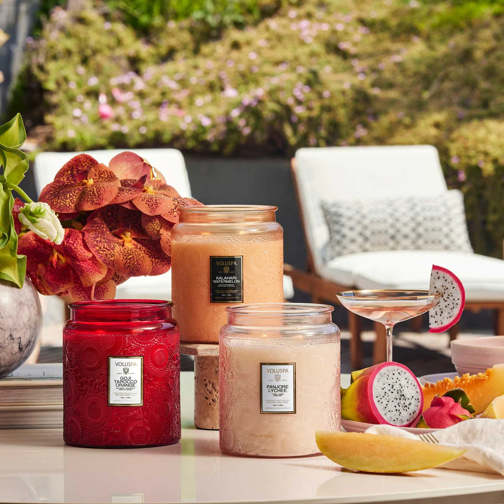 Voluspa - Goji Tarocco Orange - Luxe Jar Candle - Eden Lifestyle