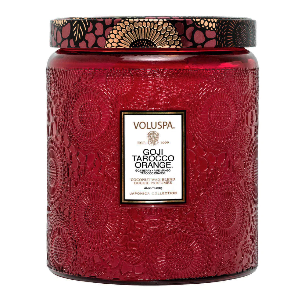 Voluspa - Goji Tarocco Orange - Luxe Jar Candle - Eden Lifestyle