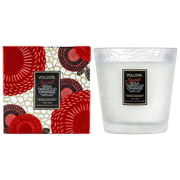 Voluspa, Home - Candles,  Voluspa - Spiced Goji Tarocco Orange 2 Wick Hearth Candle