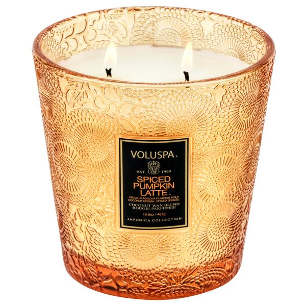 Voluspa, Home - Candles,  Voluspa - Spiced Pumpkin Latte 2 Wick Hearth Candle