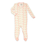 Silkberry Baby, Baby Girl Apparel - One-Pieces,  Silkberry Baby Bamboo Footies with Easy Dressing Zipper Shell Print