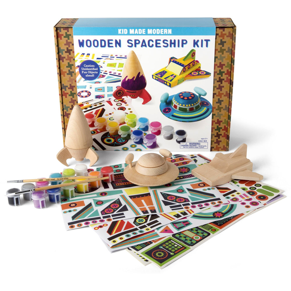 Kid Made Modern, Gifts - Toys,  Wooden Spaceship Kit