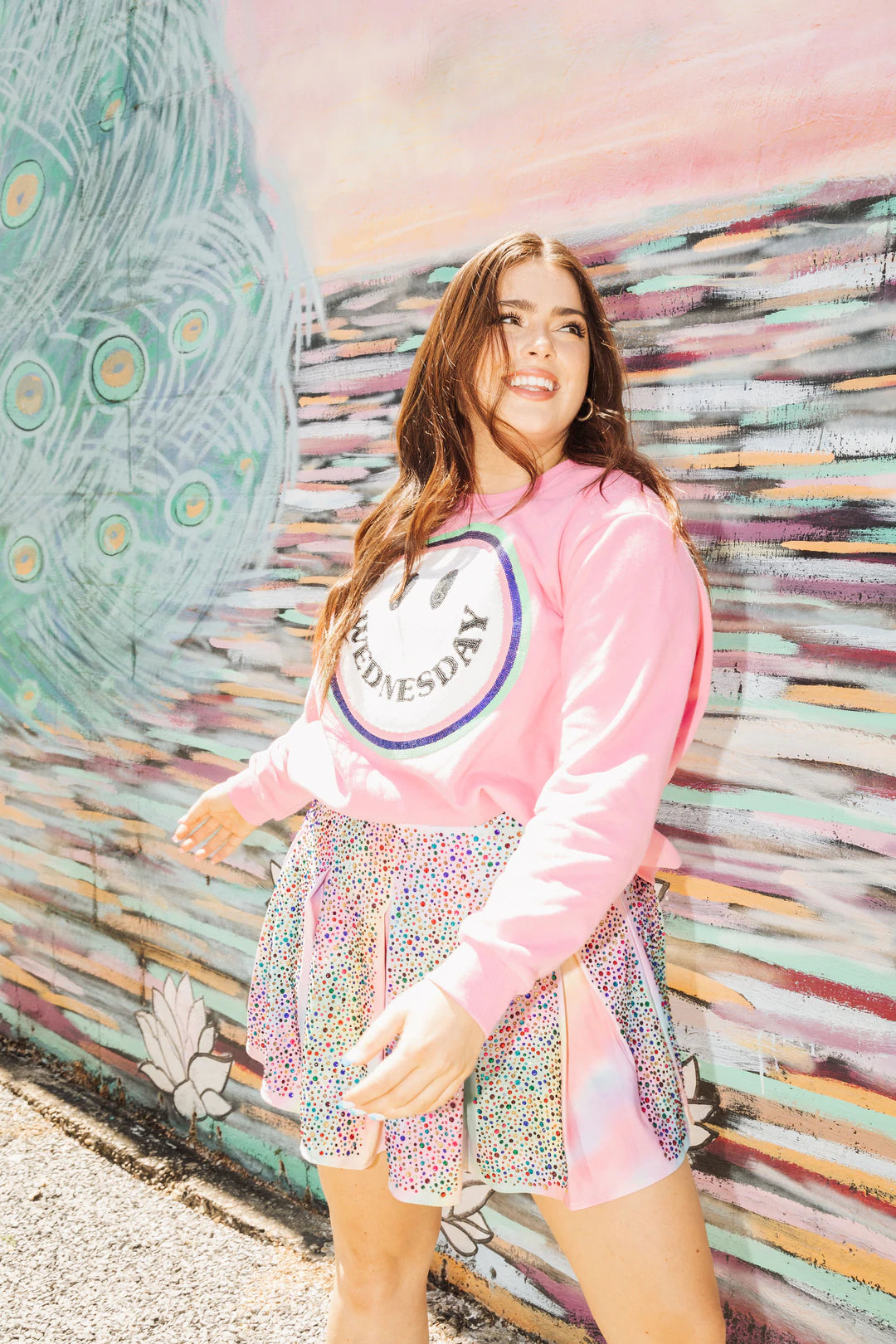 Wednesday Smiley Sweatshirt - Eden Lifestyle
