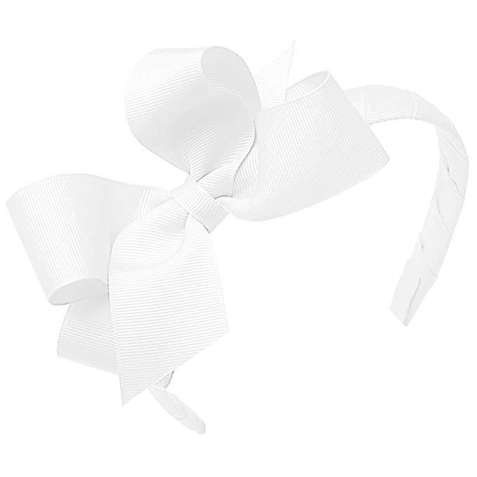 Wee Ones, Accessories - Bows & Headbands,  Wee Ones Medium Classic Grosgrain Bow on Headband