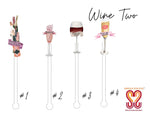 Wine Two Swizzle Stir Sticks - Eden Lifestyle