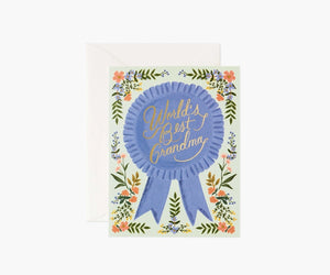 World's Best Grandma Greeting Card - Eden Lifestyle