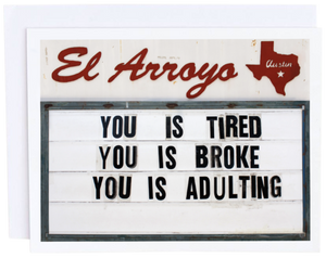El Arroyo, Gifts - Greeting Cards,  El Arroyo Adulting Card