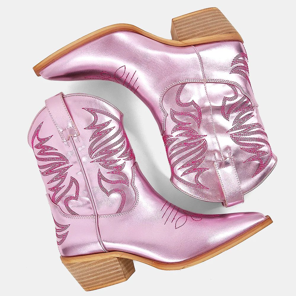 Zen Pink Cowboy Boot - Eden Lifestyle