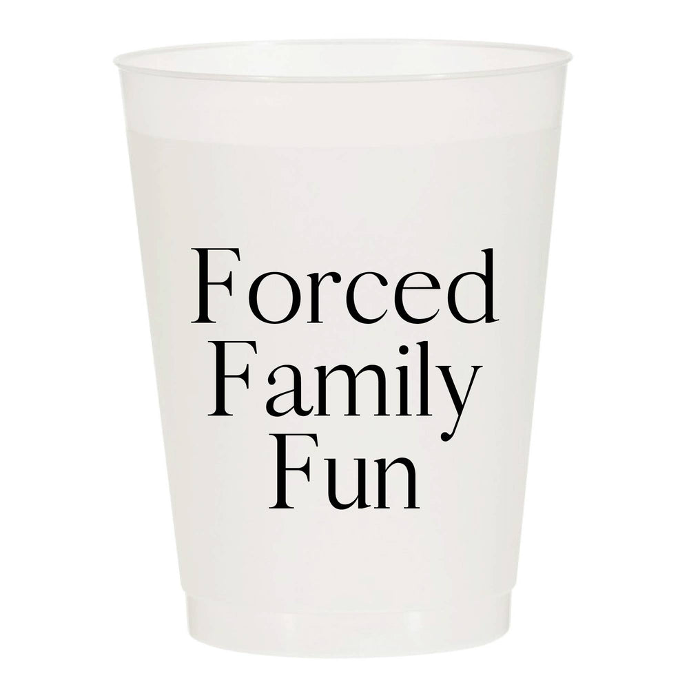 Forced Family Fun Reusable Cups - Set of 10 Cups - Eden Lifestyle