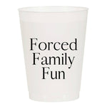 Forced Family Fun Reusable Cups - Set of 10 Cups - Eden Lifestyle