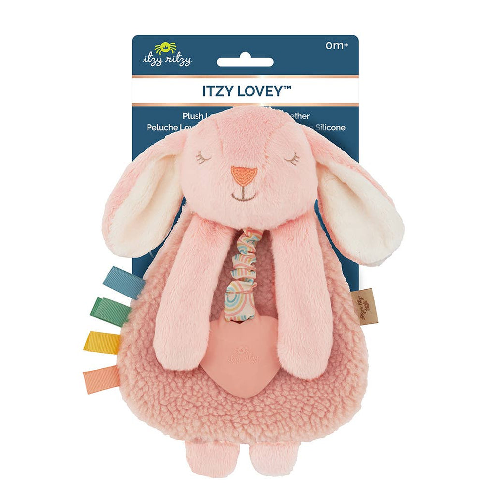 Itzy Lovey™ Bunny Plush with Silicone Teether Toy - Eden Lifestyle