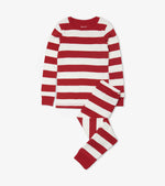 Hatley, Girl - Pajamas,  Candy Cane Stripe Organic Cotton Pajama Set