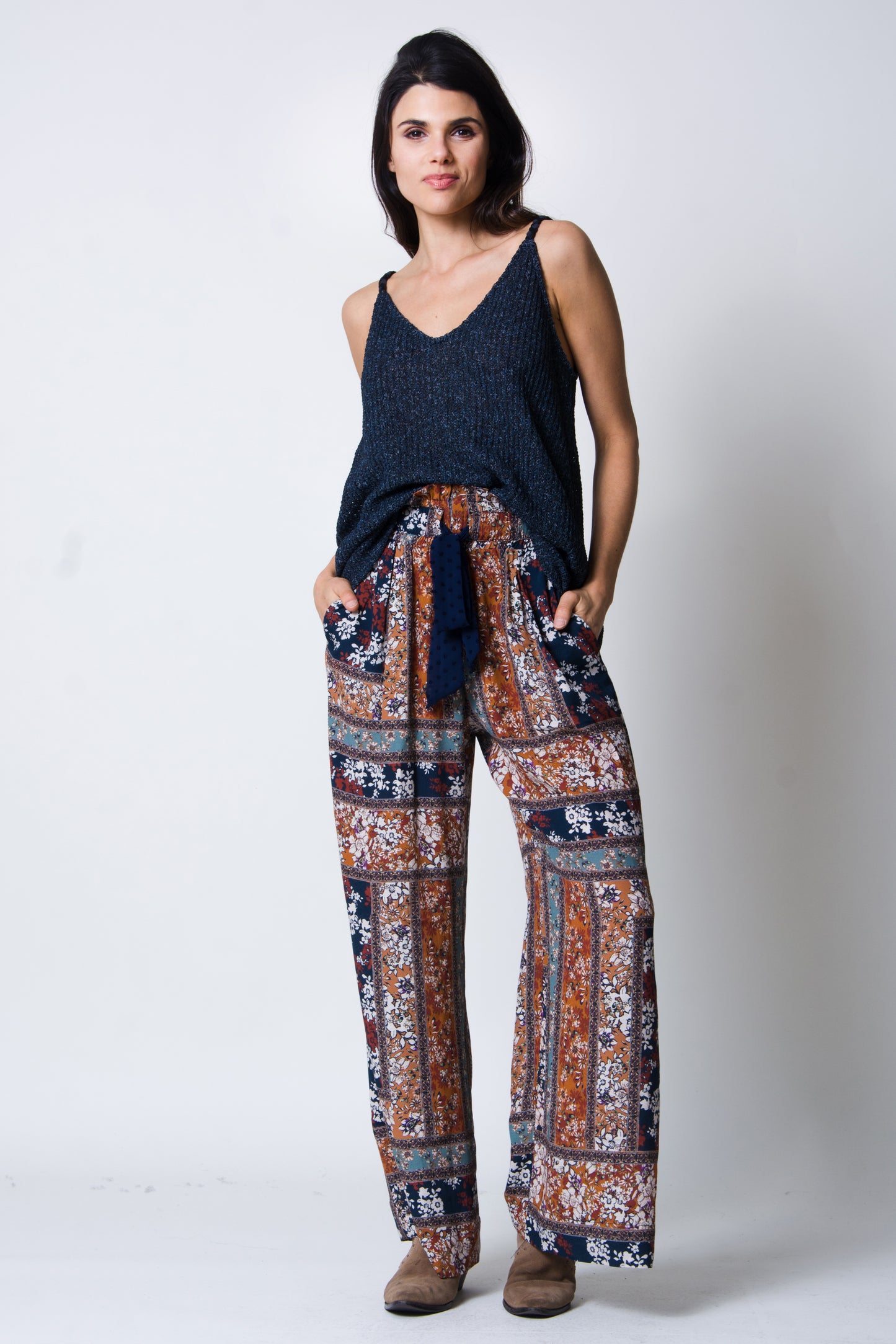 Wanderlux, Women - Shirts & Tops,  Navy Birkin Tank