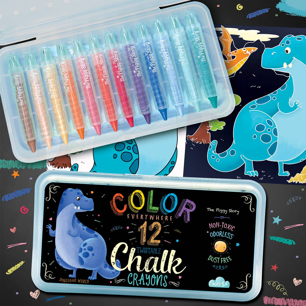 Dry Erase Twistable Crayons- Dinosaur World - Eden Lifestyle