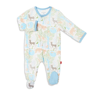 Magnificent Baby, Baby Boy Apparel - Rompers,  Magnetic Me Acadia Modal Magnetic Footie
