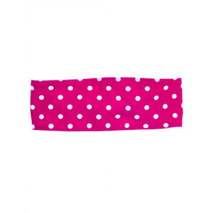 Ruffle Butts, Girl - Swimwear,  Berry Polka Dot Swimwear Headband