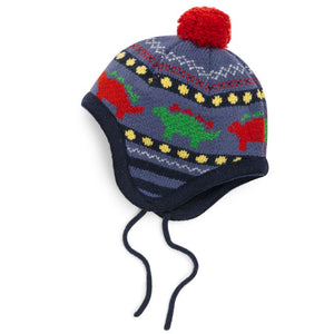 Jojo Maman Bebe, Accessories - Hats,  Indigo Dinosaur Fair Isle Hat