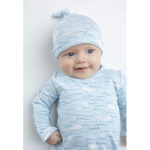 Angel Dear, Accessories - Hats,  Angel Dear Baby Beluga Bamboo Knotted Hat