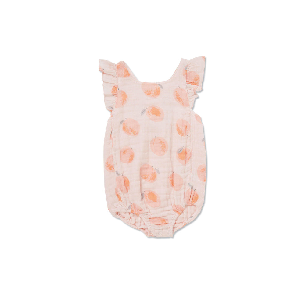 Angel Dear, Baby Girl Apparel - One-Pieces,  Angel Dear Peachy Muslin Sun suit