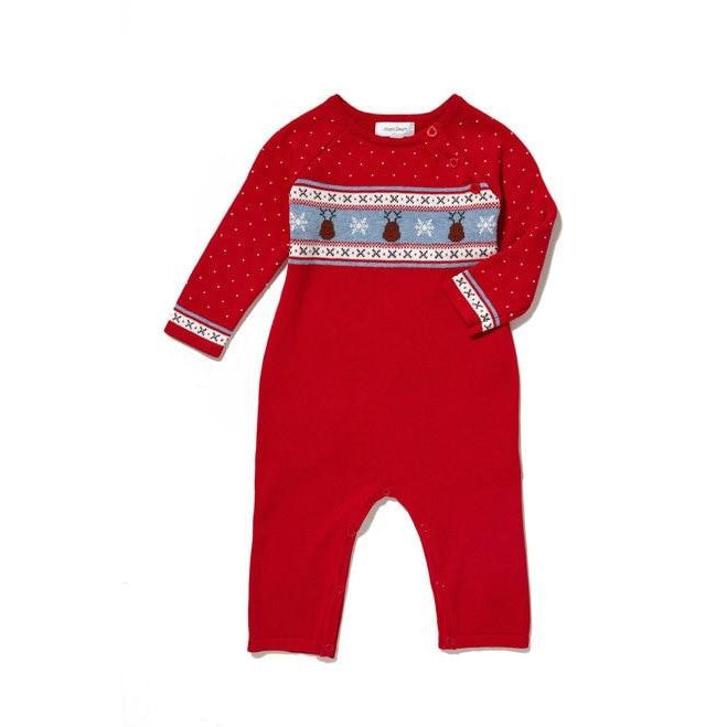 Angel Dear, Baby Boy Apparel - One-Pieces,  Angel Dear Reindeer Fair Isle Coverall