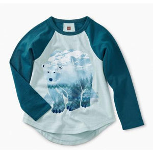 Tea Collection, Girl - Tees,  Artic Bears Raglan Tee