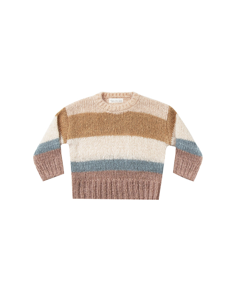 Rylee and Cru, Girl - Sweaters,  Rylee & Cru Multi Stripe Aspen Sweater