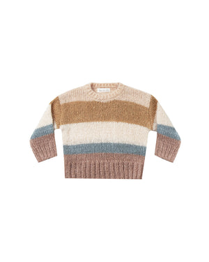 Rylee and Cru, Girl - Sweaters,  Rylee & Cru Multi Stripe Aspen Sweater