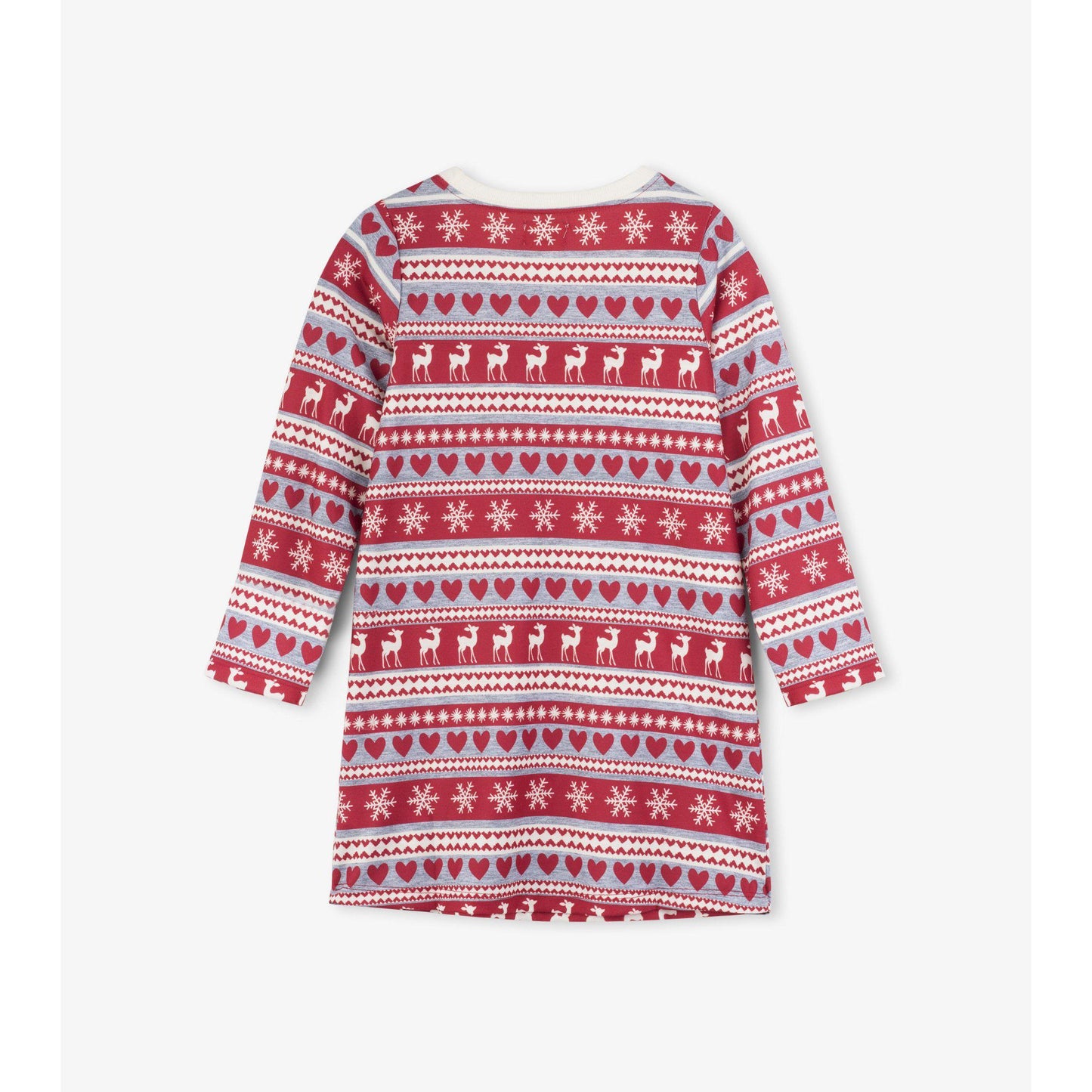 Hatley, Girl - Pajamas,  Hatley Fair Isle Deer Nightdress
