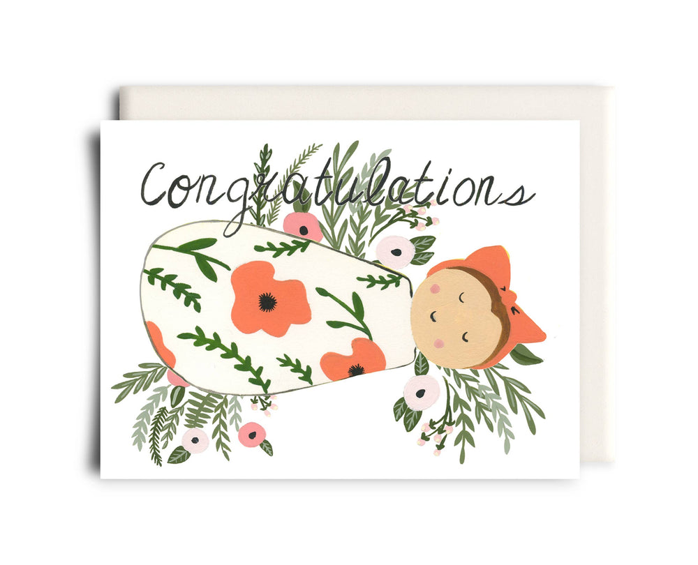 Congratualtions Baby Greeting Card - Eden Lifestyle