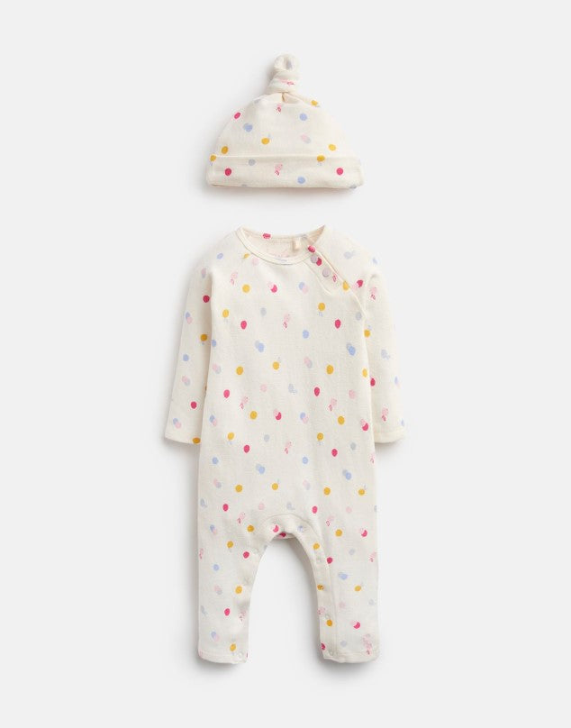 Joules, Baby Girl Apparel - Outfit Sets,  Joules Giggle Baby Grow & Hat Set