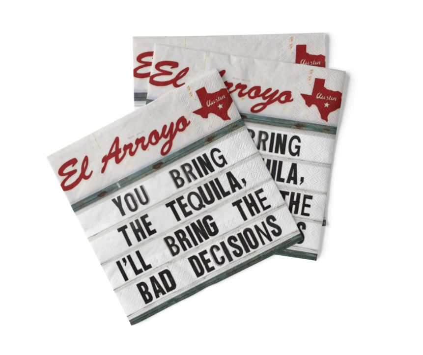 Cocktail Napkins (Pack of 20) - Bad Decisions - Eden Lifestyle