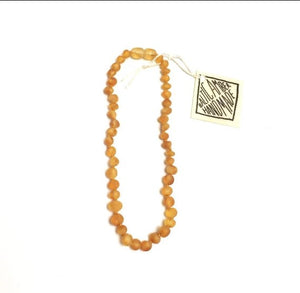 Canyon Leaf, Baby - Soothing,  Raw Honey Amber Necklace