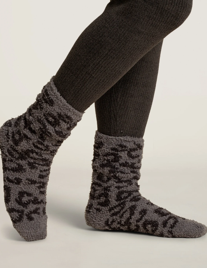 CozyChic® Women's Barefoot In The Wild Graphite/Carbon Socks - Eden Lifestyle