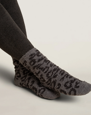 CozyChic® Women's Barefoot In The Wild Graphite/Carbon Socks - Eden Lifestyle