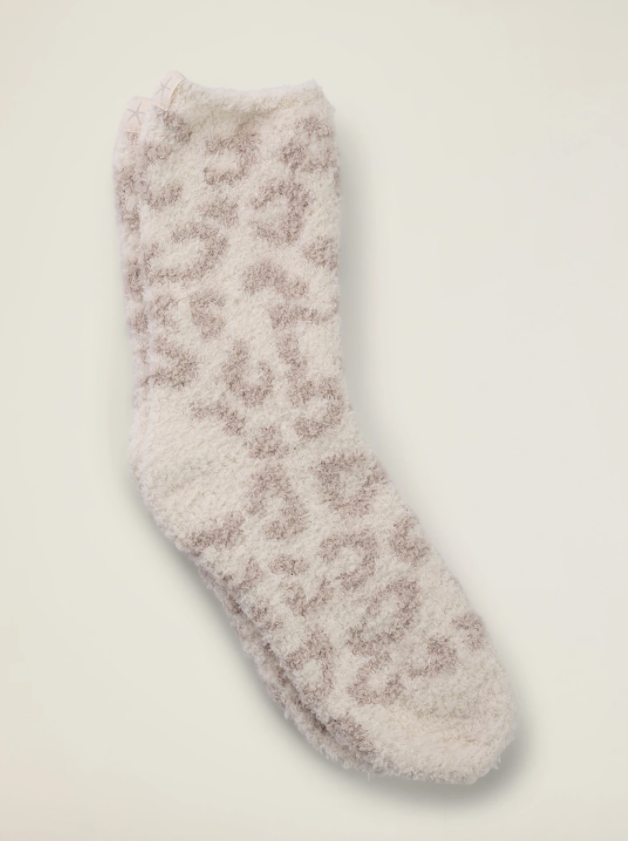 CozyChic® Women's Barefoot In The Wild Socks Cream/Stone - Eden Lifestyle