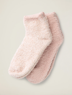 CozyChic® 2 Pair Dusty Rose Tennis Sock Set - Eden Lifestyle