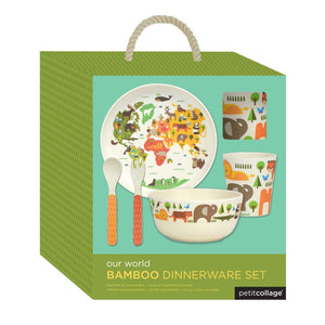 Petitcollage, Baby - Feeding,  Bamboo Meal Time 5 Piece Set