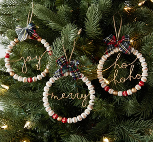 Merry Beaded Ornament - Eden Lifestyle