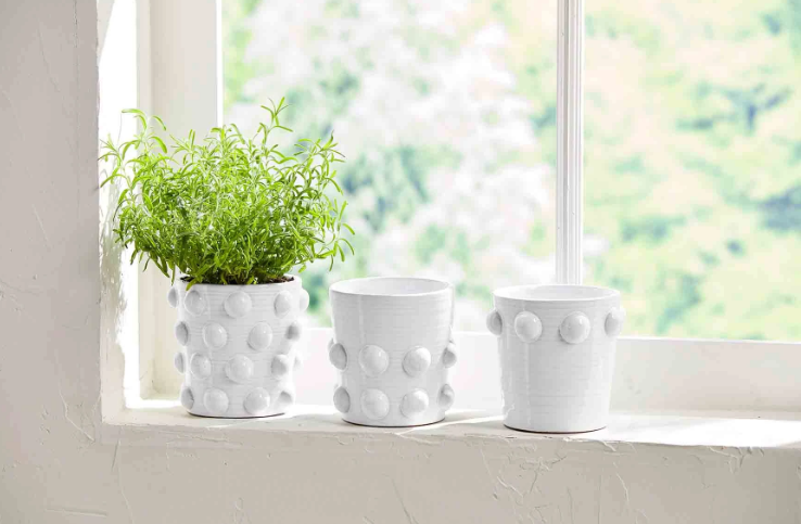 Mud Pie Beaded Pot - Eden Lifestyle