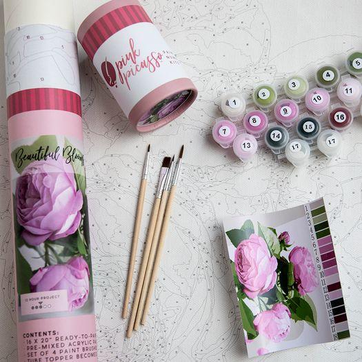 Pink Picasso, Art, Pink Picasso Paint By Numbers Kit Perfect Petals
