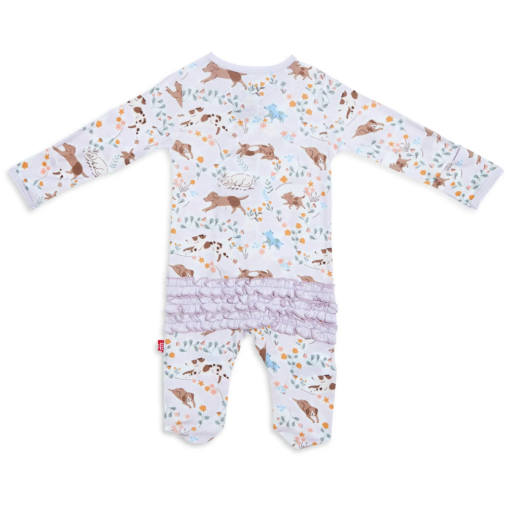 Magnetic Me by Magnificent Baby Best Fur-end Modal Magnetic Ruffle Footie - Eden Lifestyle